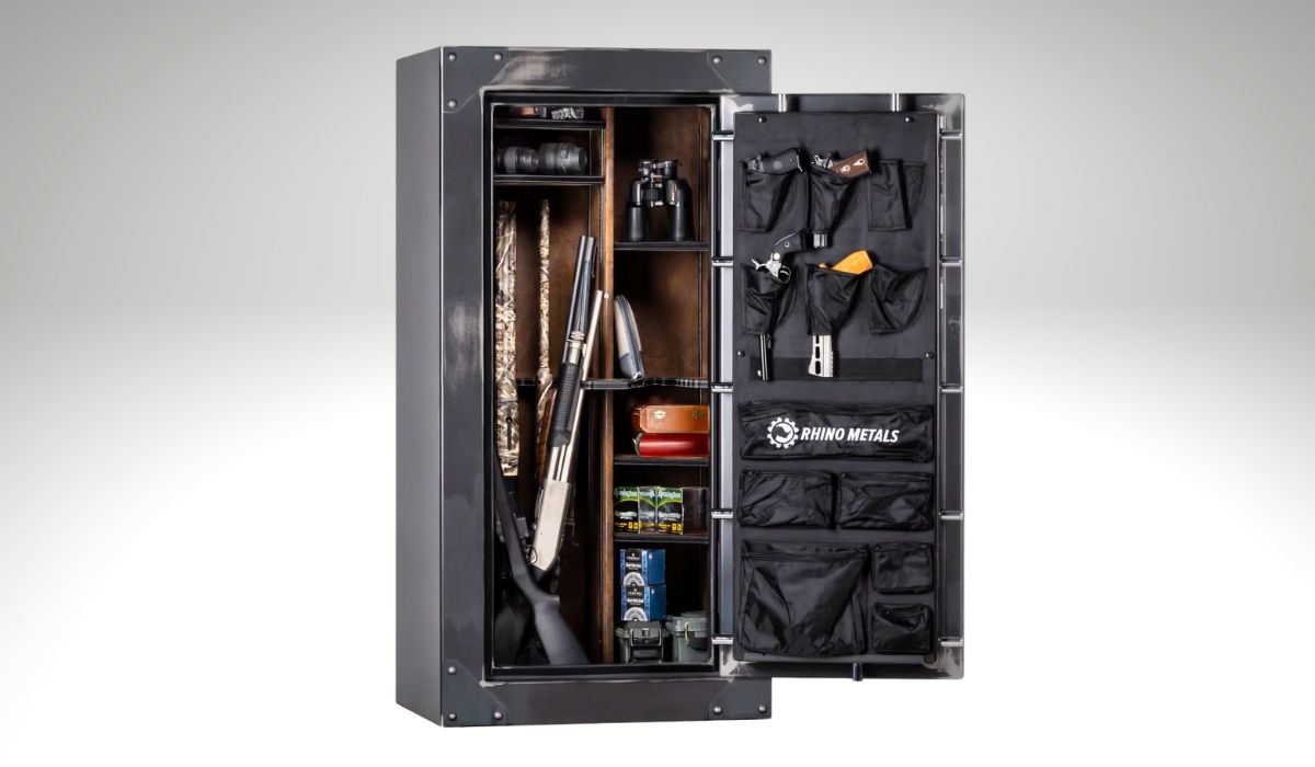Opened Rhino Safes With Some Guns and Rifles